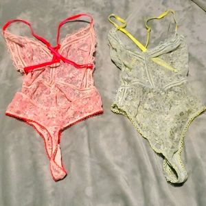 Victoria's Secret lace bodysuits